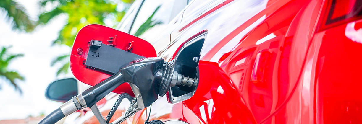 car with fuel nozzle inserted